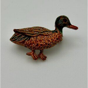1960s Figural Gerry's Duck Enamel Scatter Pin-Rare Estate Find